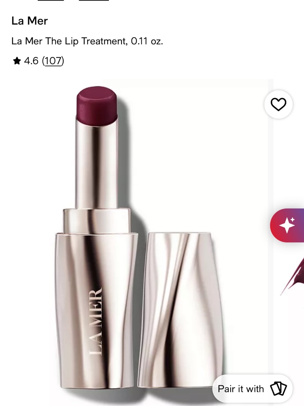 La Mer Lip Treatment Balm — Cocoa